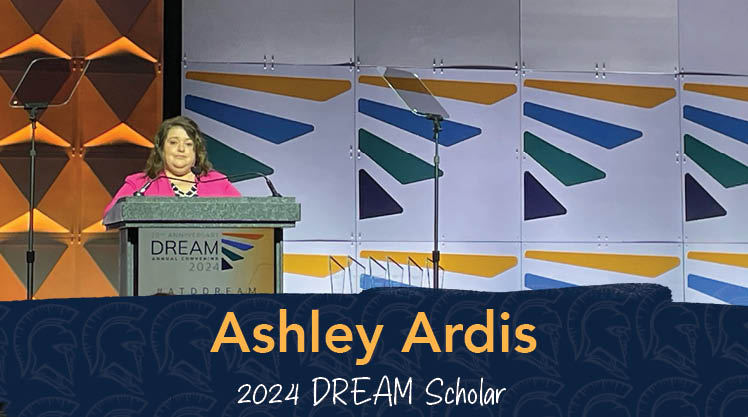 Ashley Ardis 2024 DREAM Scholar with Achieving the Dream