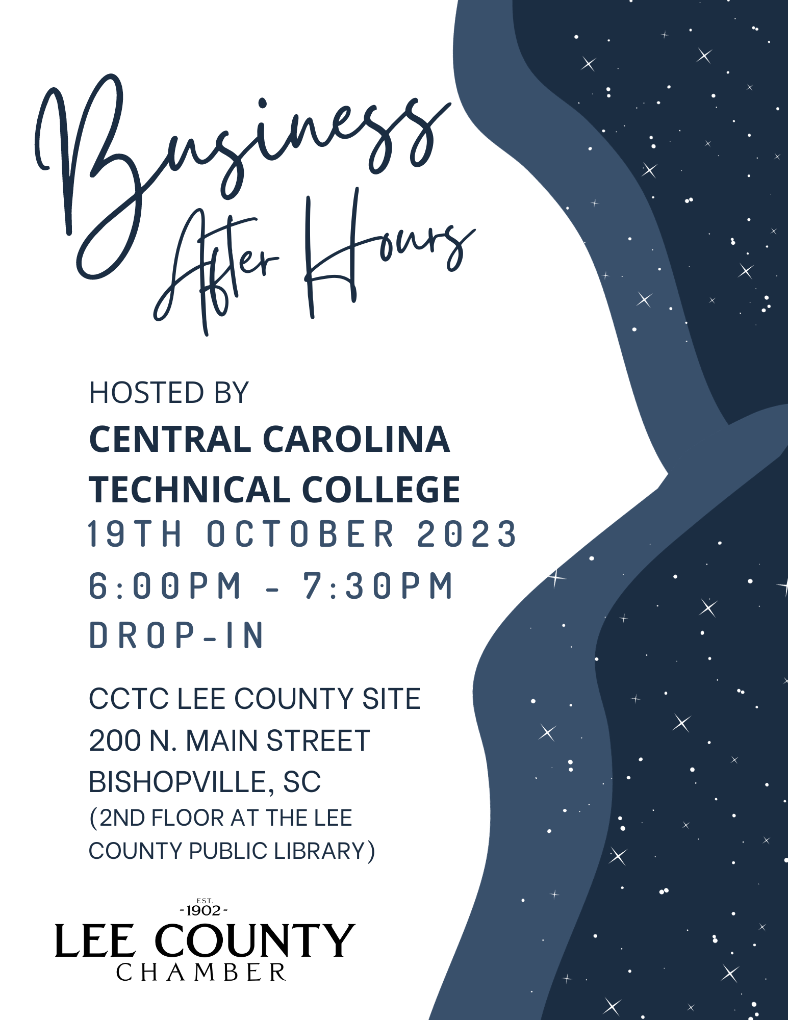 Business After Hours hosted by Central Carolina Technical College October 19, 2023