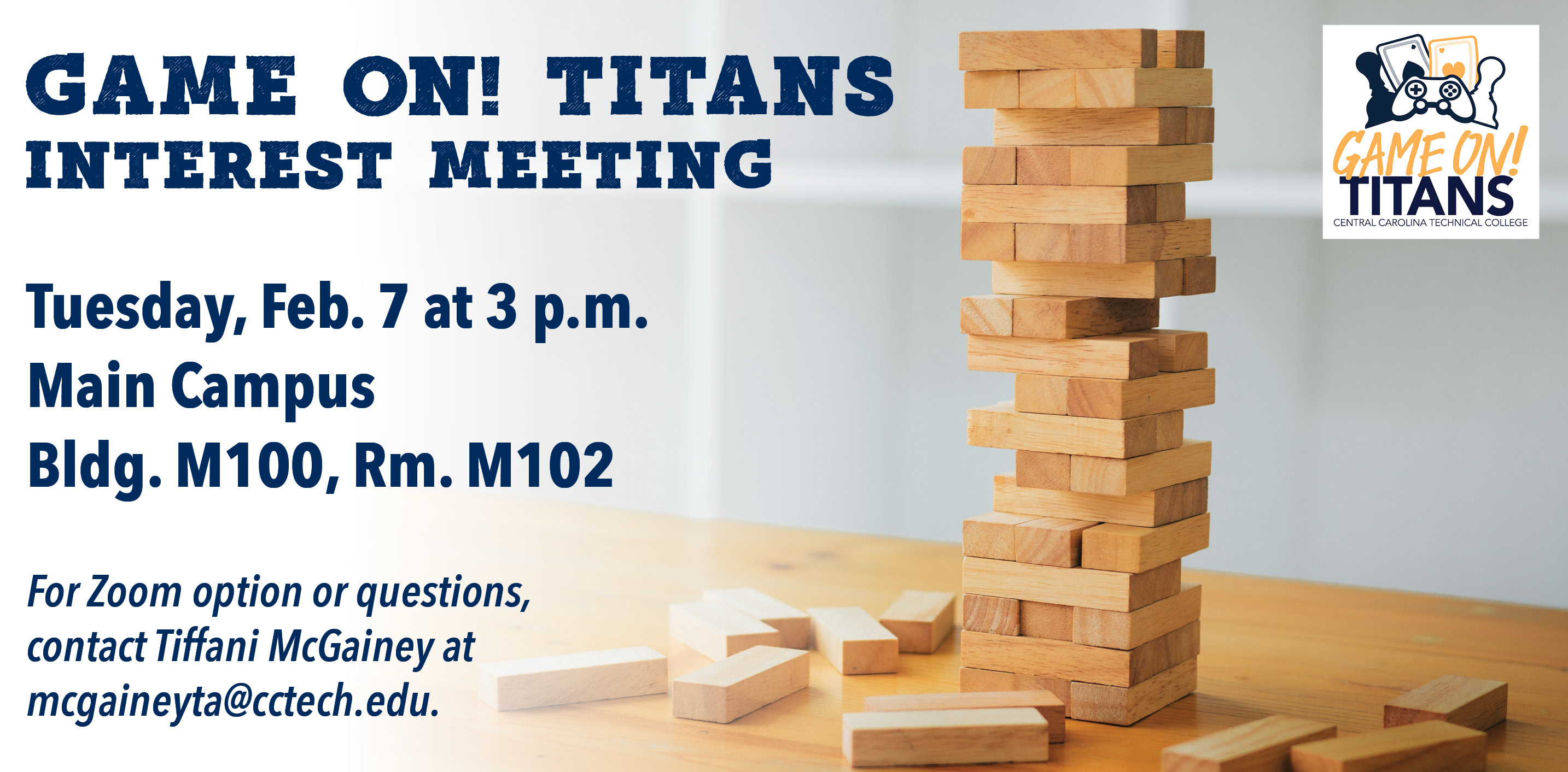 Game On Titans interest meeting spring 2023