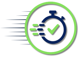 stopwatch with lines to mimic speed