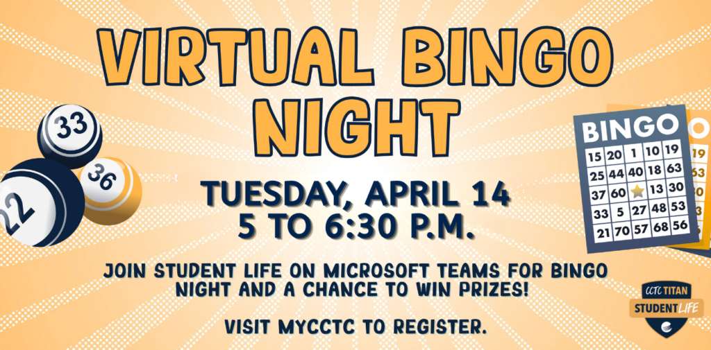 Event details with bingo theme.